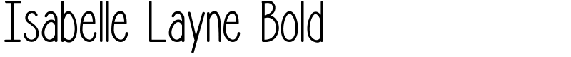 Isabelle Layne Bold Font