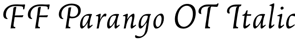 FF Parango OT Italic Font