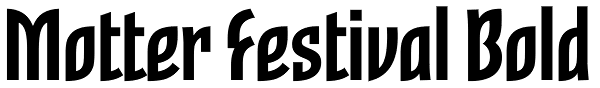 Motter Festival Bold Font