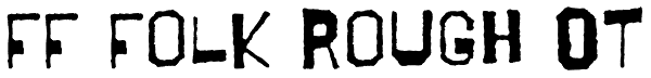 FF Folk Rough OT Font