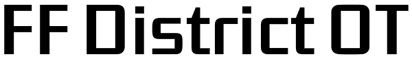 FF District OT Font