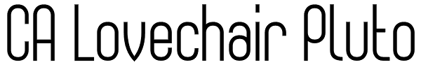 CA Lovechair Pluto Font