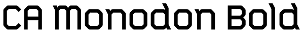 CA Monodon Bold Font