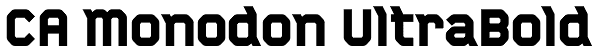 CA Monodon UltraBold Font
