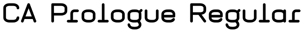 CA Prologue Regular Font