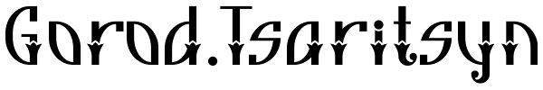 Gorod.Tsaritsyn Font