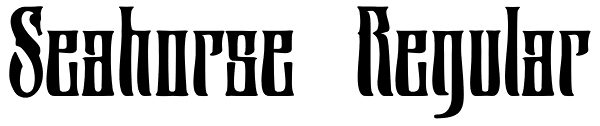 Seahorse Regular Font