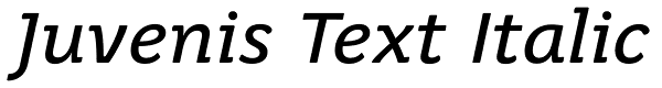 Juvenis Text Italic Font