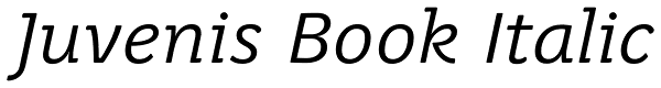 Juvenis Book Italic Font