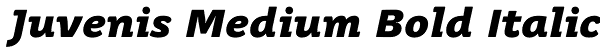 Juvenis Medium Bold Italic Font