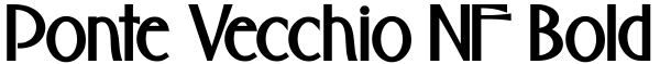 Ponte Vecchio NF Bold Font