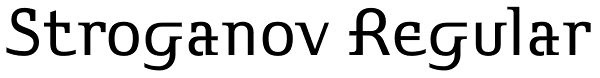 Stroganov Regular Font