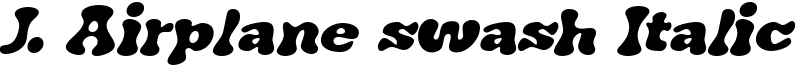 J. Airplane swash Italic Font