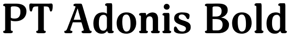 PT Adonis Bold Font