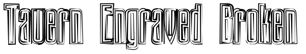 Tauern Engraved Broken Font