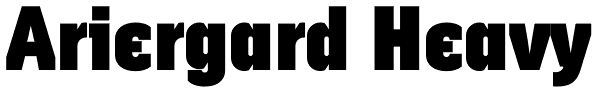 Ariergard Heavy Font