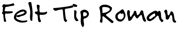 Felt Tip Roman Font