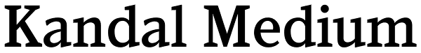 Kandal Medium Font