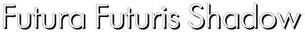 Futura Futuris Shadow Font