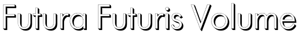 Futura Futuris Volume Font