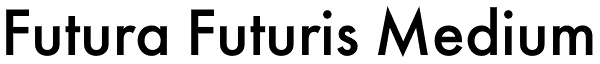 Futura Futuris Medium Font