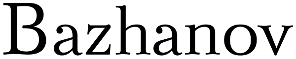 Bazhanov Font