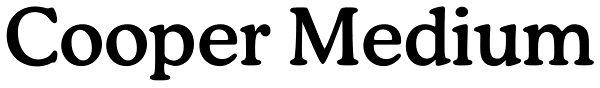 Cooper Medium Font