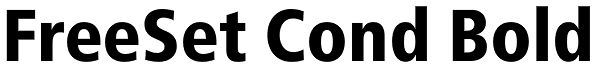 FreeSet Cond Bold Font