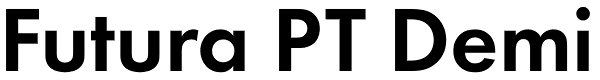 Futura PT Demi Font