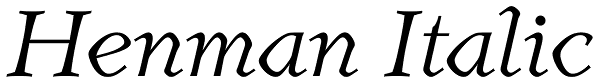 Henman Italic Font