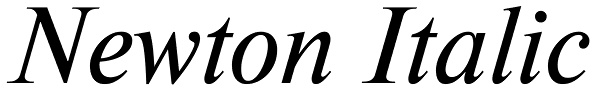 Newton Italic Font