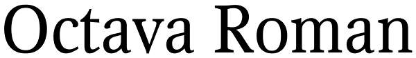 Octava Roman Font