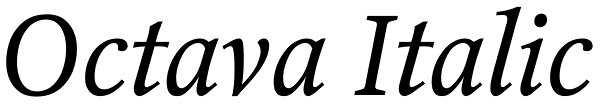 Octava Italic Font