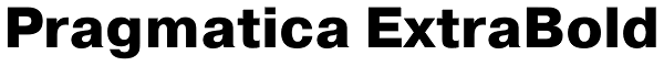 Pragmatica ExtraBold Font