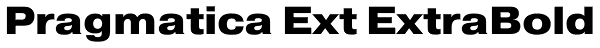 Pragmatica Ext ExtraBold Font