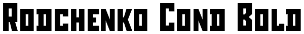 Rodchenko Cond Bold Font