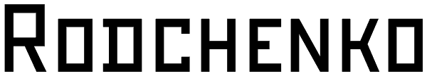 Rodchenko Font