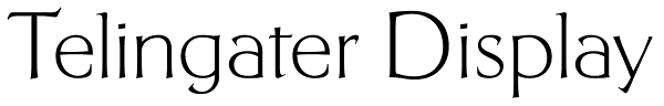 Telingater Display Font