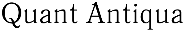 Quant Antiqua Font