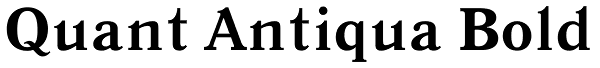 Quant Antiqua Bold Font