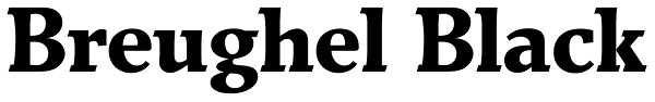 Breughel Black Font