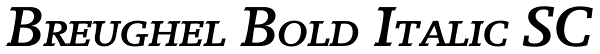 Breughel Bold Italic SC Font