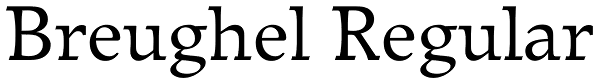 Breughel Regular Font