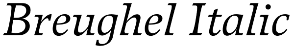 Breughel Italic Font