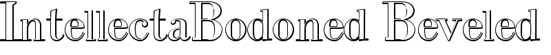 IntellectaBodoned Beveled Font