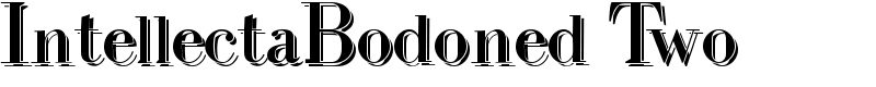 IntellectaBodoned Two Font