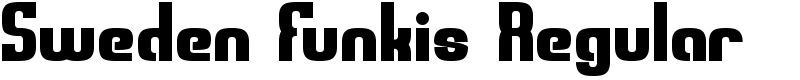 Sweden Funkis Regular Font