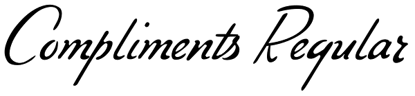 Compliments Regular Font