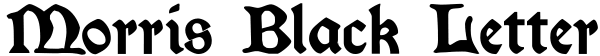 Morris Black Letter Font