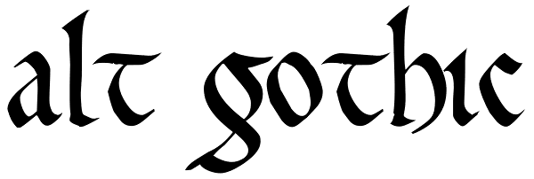 Alt Gothic Font